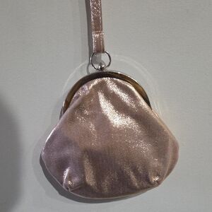 Metallic Wristlet Clutch
